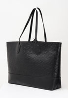 GCDS Shopper nera da donna con pattern logo GCDSMD001 99 GCDS 