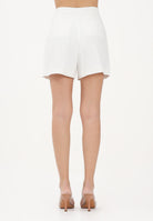 ELISABETTA FRANCHI Shorts avorio da donna con logo gioiello SH00561E2 360 ELISABETTA FRANCHI 