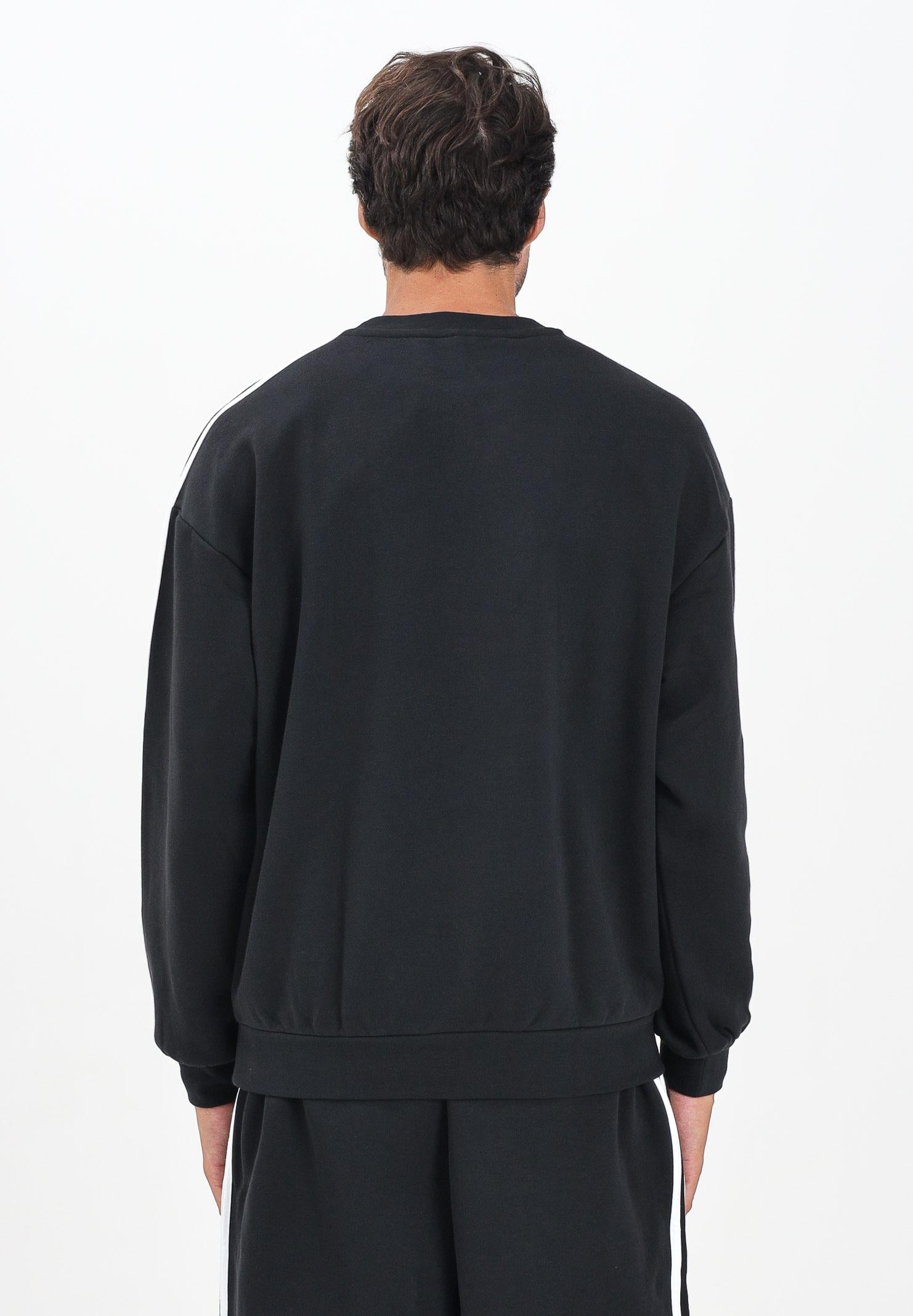 ADIDAS ORIGINALS Felpa girocollo Adicolor Oversized Crew nera da uomo IZ1829  ADIDAS ORIGINALS 