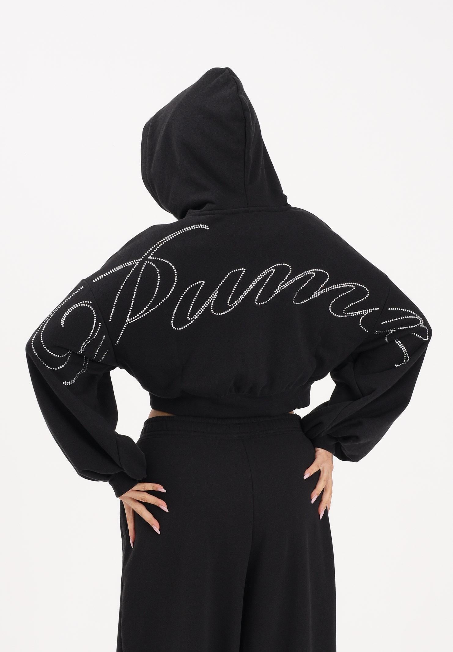 PUMA Felpa con zip Essentials Graphics Bedazzled nera da donna 635394 01 PUMA 