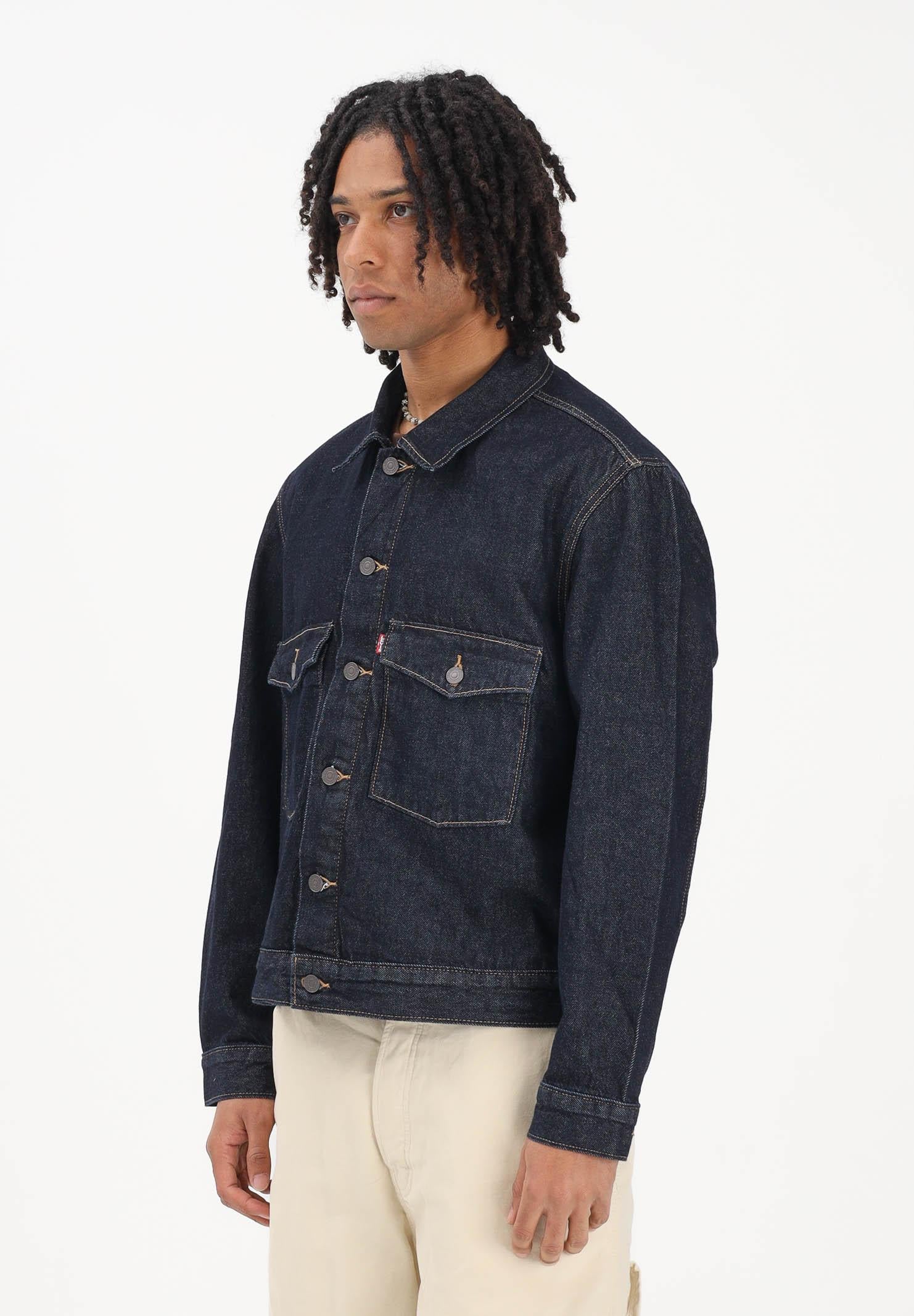 LEVI'S Giubbotto Trucker Embarcadero Station in denim blu da uomo 0010P-0004 . LEVI'S® 