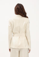SHIT Giacca crema da donna con spilla fiore SH26007 CR SHIT 