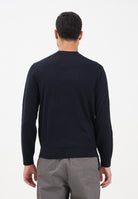 ARMANI EXCHANGE Maglioncino girocollo blu da uomo con patch logo XM001329AF11982 UB101 ARMANI EXCHANGE 