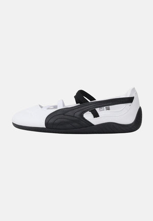 PUMA Ballerine Speedcat Ballet bianche e nere da donna 406144 03 PUMA 