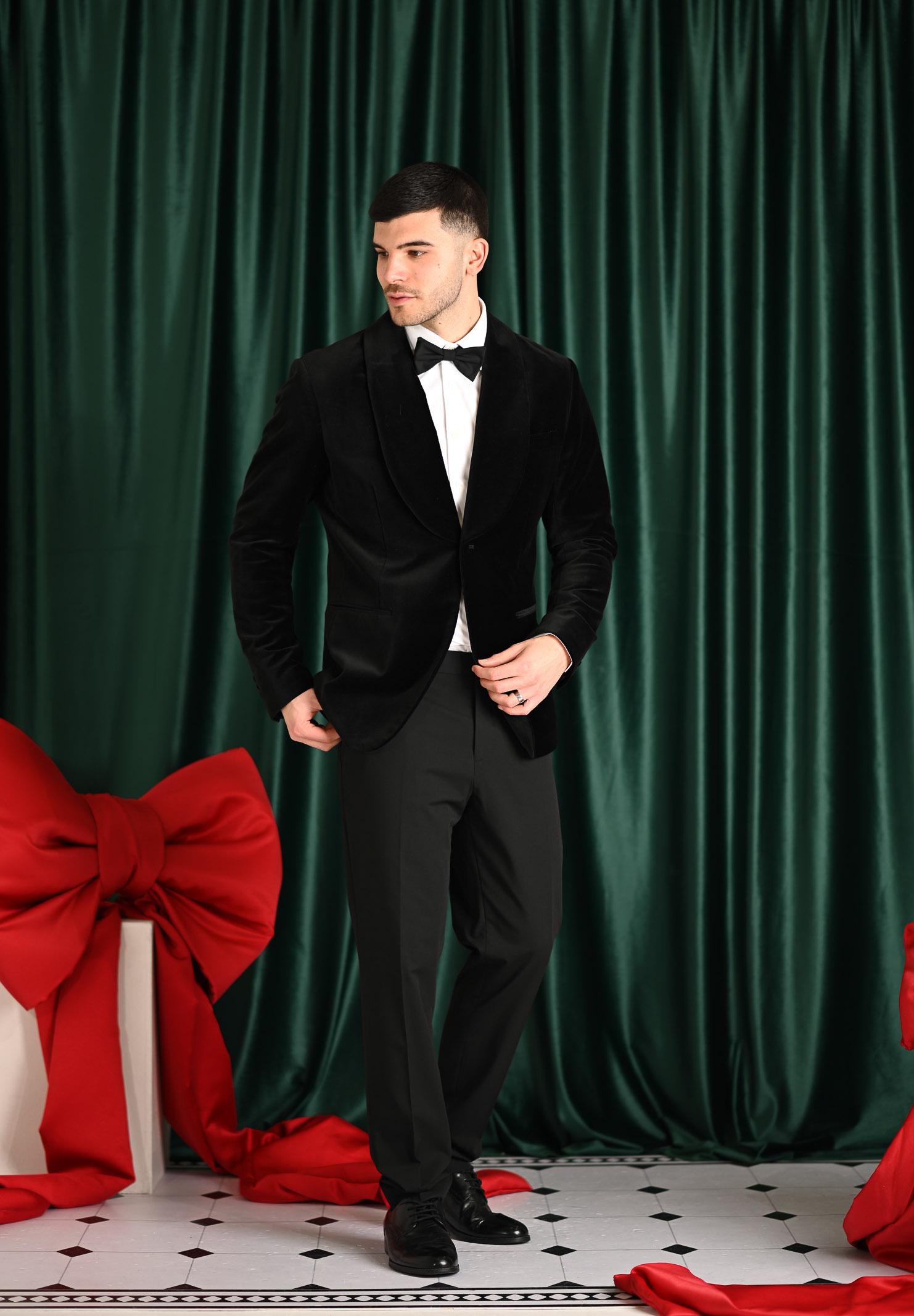 SELECTED HOMME Pantaloni eleganti neri da uomo 16087825 BL SELECTED HOMME 