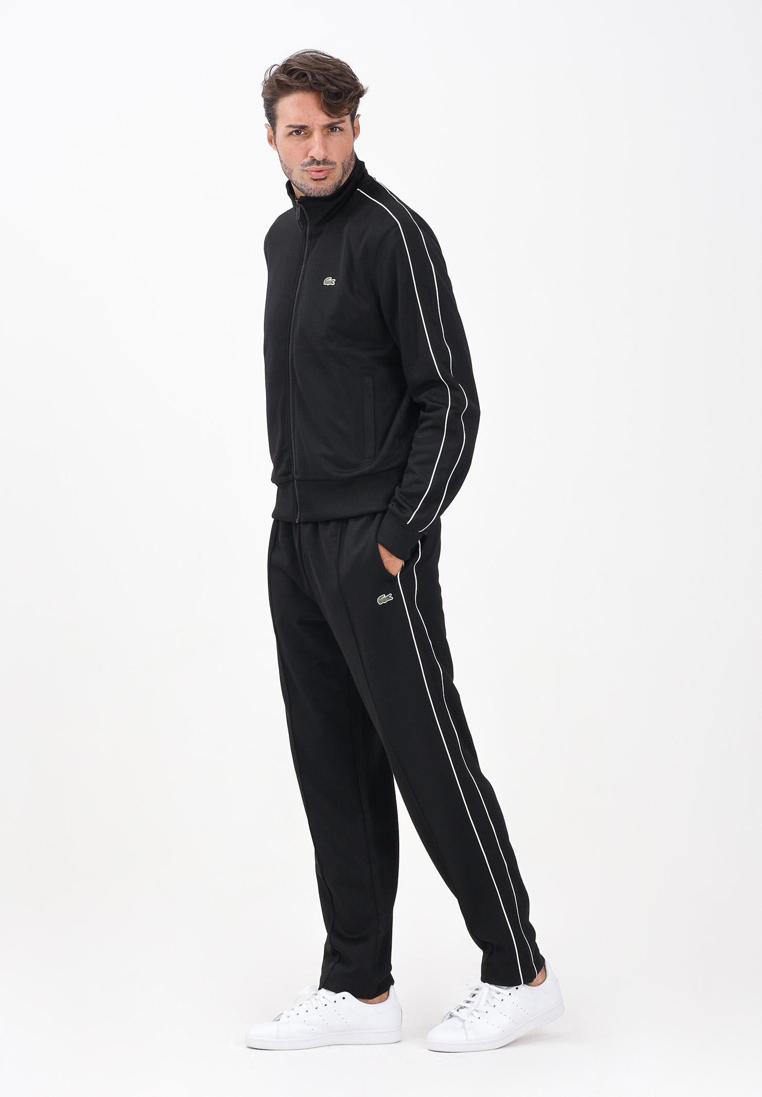 LACOSTE Pantalone Paris Pique nero da uomo XH1412 031 LACOSTE 