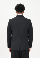 I'M BRIAN Giacca doppiopetto nera da uomo con rever in raso GIA3661 009 I'M BRIAN 