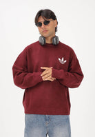 ADIDAS ORIGINALS Maglione girocollo Adidas Originals Athletic Department bordeaux per uomo e donna KF2537 . ADIDAS ORIGINALS 