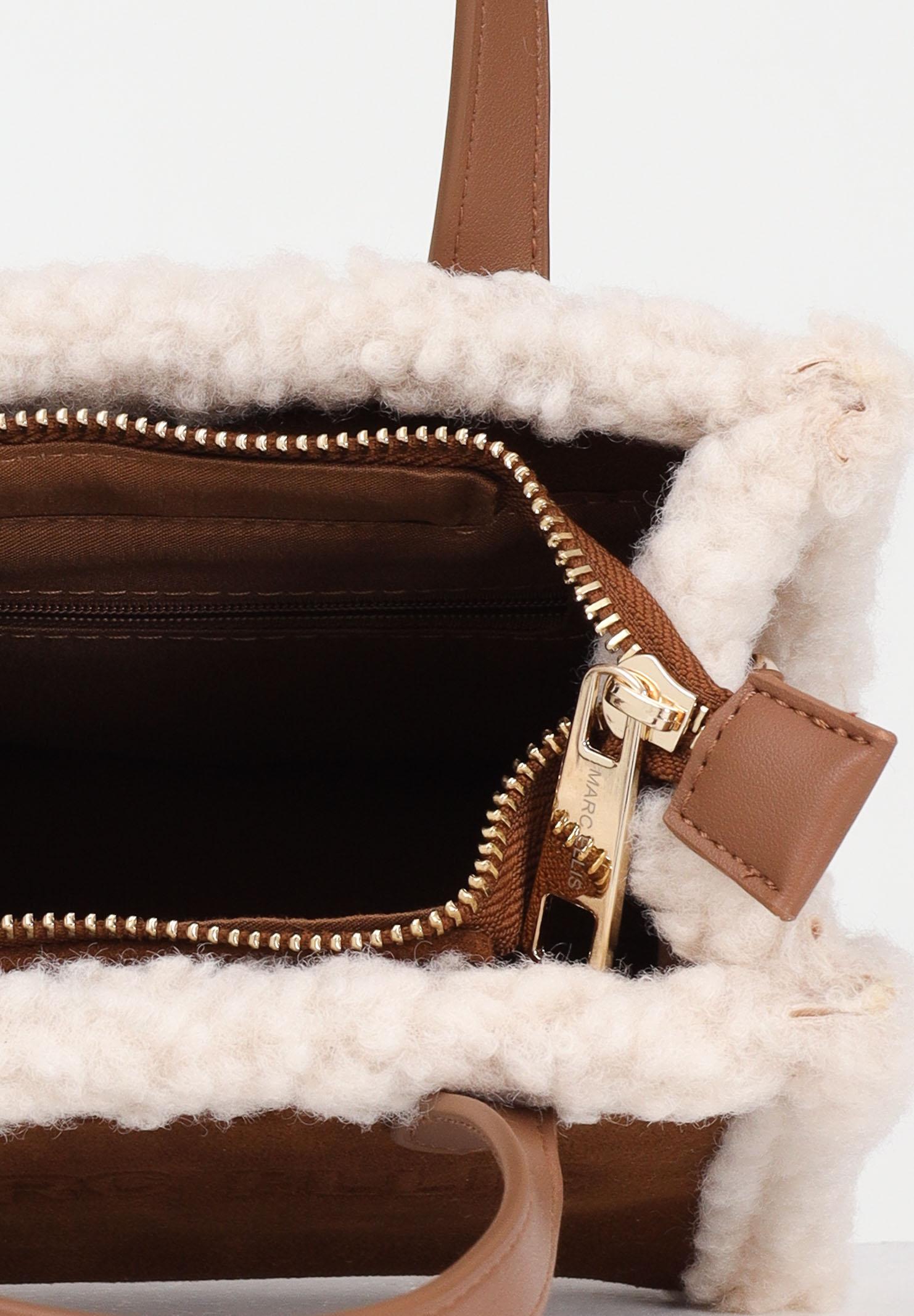 MARC ELLIS Borsa a mano Buby Suede S in morbido suede cuoio da donna BUBY-SUEDE-S DACU MARC ELLIS 