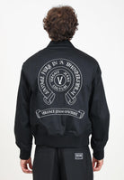 Giubbotto nero da uomo con smanicato rimovibile 77GASD19CN01D 899 VERSACE JEANS COUTURE 