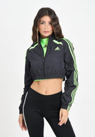 ADIDAS ORIGINALS Giacca a vento Teamgeist adicolor Cropped nera da donna JZ8273  ADIDAS ORIGINALS 