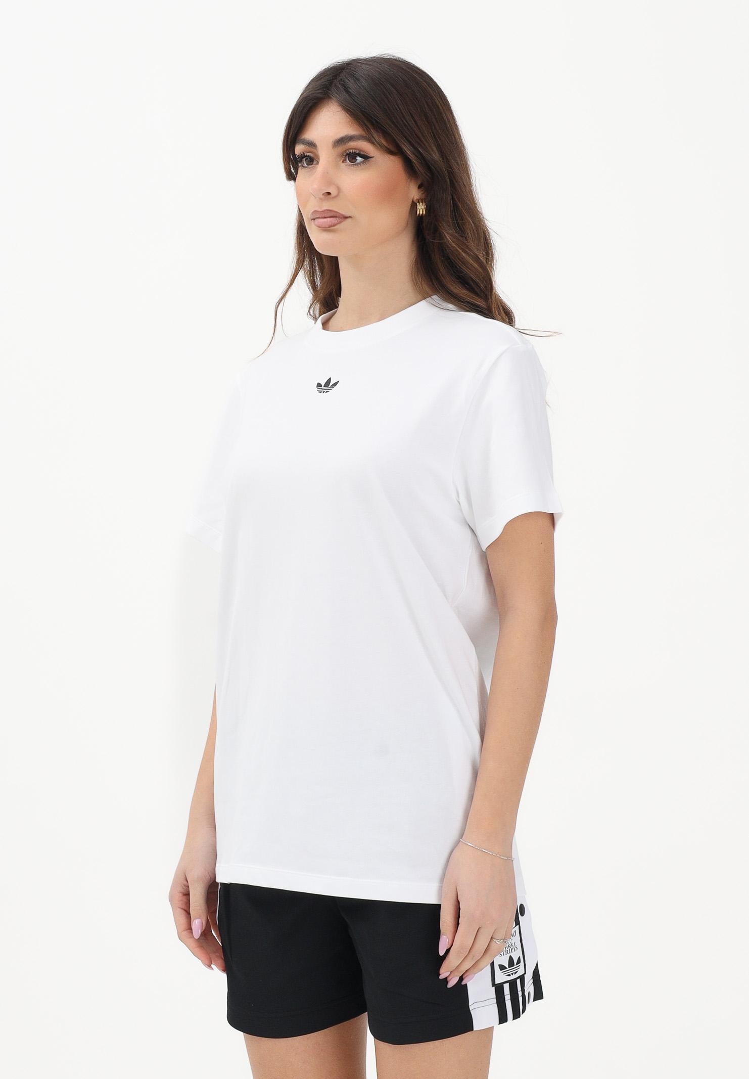 ADIDAS ORIGINALS T-shirt a manica corta Adibreak Adicolor bianca da donna JV7207 . ADIDAS ORIGINALS 