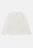 Maglione girocollo panna per donna e bambina con logo in maglia intarsiata M60705MM03G M6101 MAISON MARGIELA 