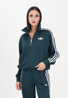ADIDAS ORIGINALS Felpa con zip adicolor Classic Firebird Loose verde da donna KD2525 . ADIDAS ORIGINALS 