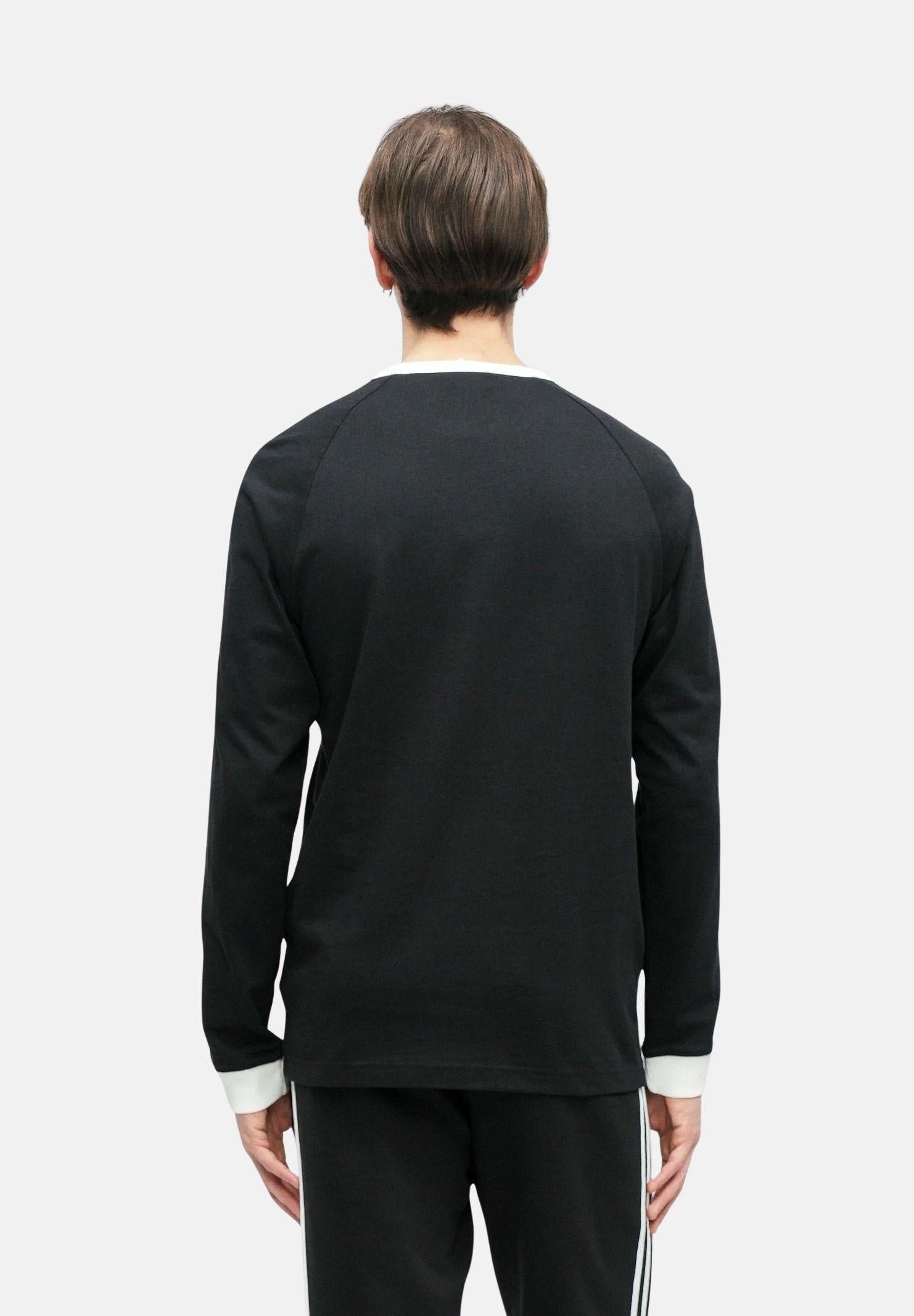 ADIDAS ORIGINALS T-shirt a manica lunga Adicolor Classics 3-Stripes nera da uomo IA4877 . ADIDAS ORIGINALS 