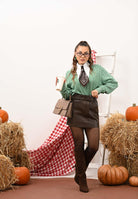 TOMMY HILFIGER Maglioncino girocollo verde da uomo in maglia intrecciata MW0MW39524L3J  TOMMY HILFIGER 