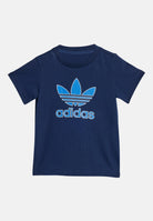 ADIDAS ORIGINALS T-shirt a manica corta blu da neonato con logo Trefoil JX9003  ADIDAS ORIGINALS 