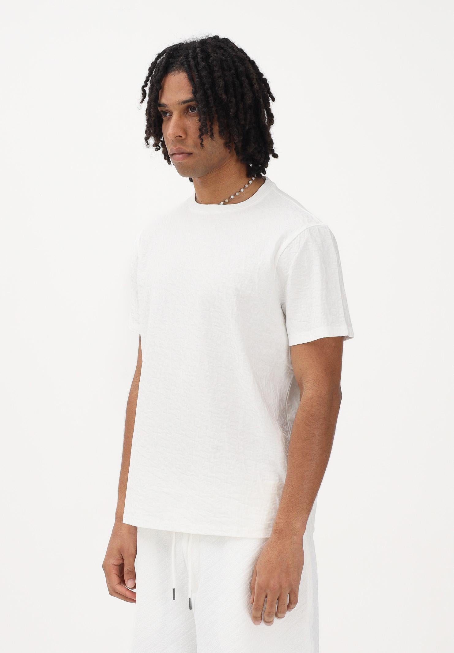 ARMANI EXCHANGE T-shirt a manica corta bianca da uomo con texture tono su tono XM002821AF10337 U0009 ARMANI EXCHANGE 