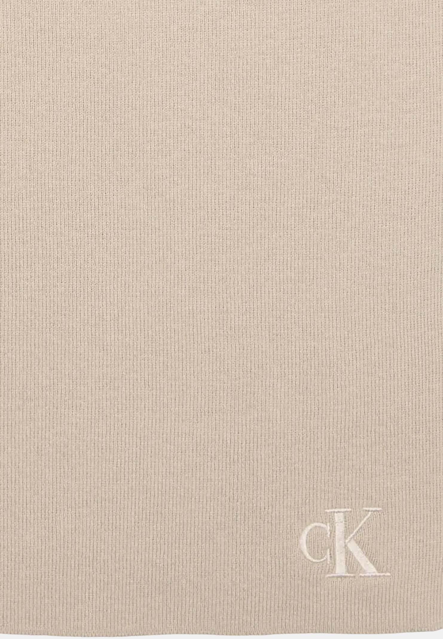 CALVIN KLEIN Sciarpa beige per uomo e donna con logo LV04D8021G RMU CALVIN KLEIN 