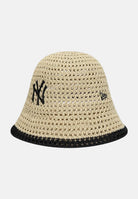 NEW ERA Bucket New York Yankees MLB Knitted Explorer beige e nero da donna 60856308 . NEW ERA 
