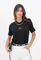 ELISABETTA FRANCHI T-shirt a manica corta nera da donna con logo e collana MA02856E2 110 ELISABETTA FRANCHI 