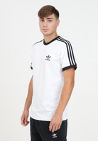 T-shirt Adicolor Classics 3-Stripes bianca da uomo IA4846 . ADIDAS ORIGINALS 