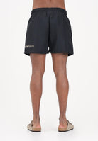 EA7 Shorts mare nero da uomo con stampa logo 7M002000AF13049 MC004 EA7 