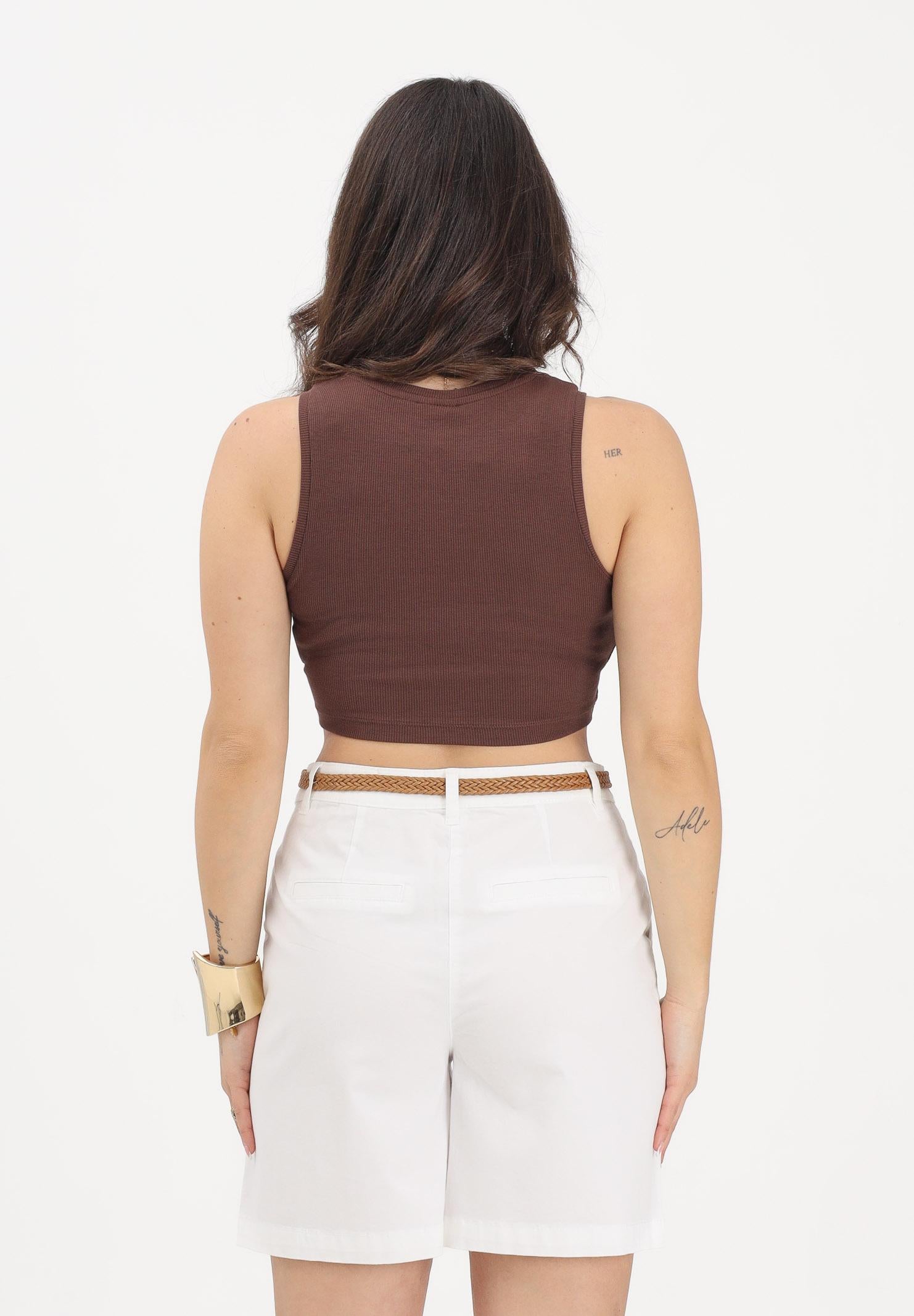 JDY Canotta crop marrone da donna 15352287 CHCO JDY 
