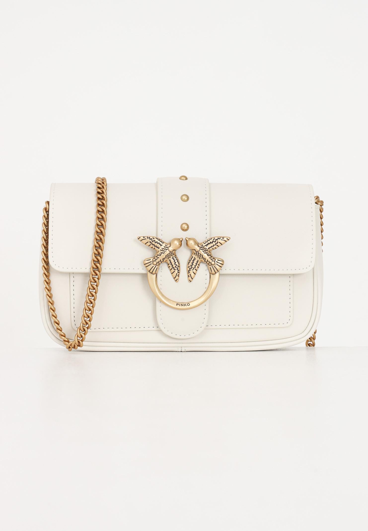 PINKO Borsa a tracolla Love Bag One panna da donna 100061A0F1 Z14Q PINKO 