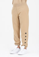 MARNI Pantalone sportivo beige per donna, ragazzi e bambini con logo istituzionale M01218M00V0 0M715 MARNI 
