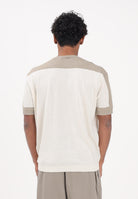 ARMANI EXCHANGE Maglia girocollo a manica corta panna e fango da uomo XM002153AF22062 M1297 ARMANI EXCHANGE 