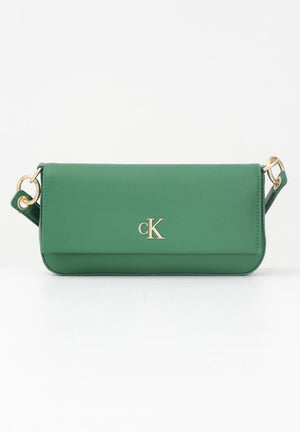 CALVIN KLEIN Borsa a spalla verde da donna con logo LV04K3161G 0K6 CALVIN KLEIN 