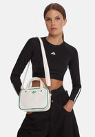 ADIDAS ORIGINALS Borsa a mano ADICOLOR XS bianca e verde da donna JX7873 . ADIDAS ORIGINALS 