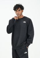 THE NORTH FACE Felpa girocollo Essential nera da uomo NF0A89FBJK31 . THE NORTH FACE 