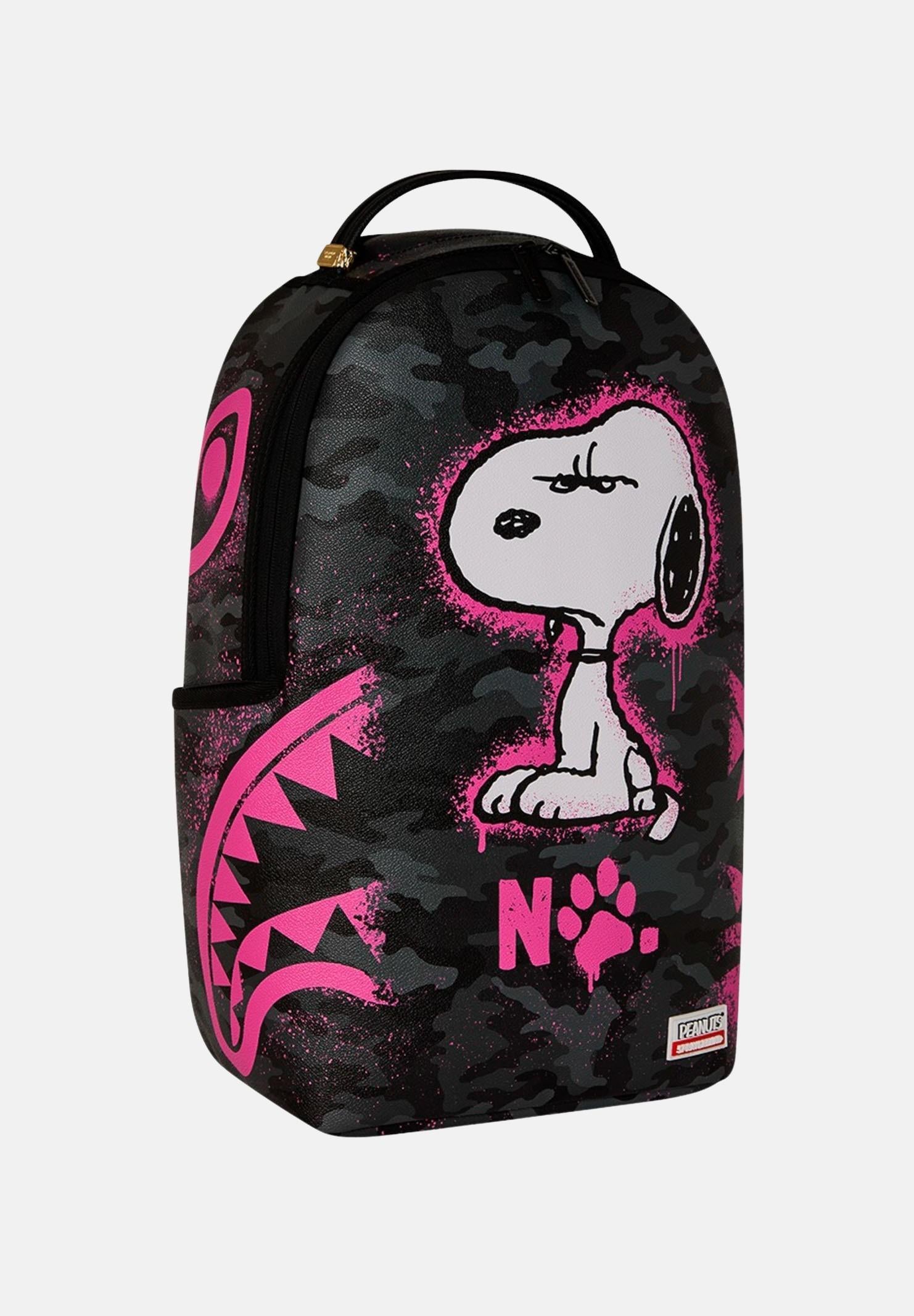 SPRAYGROUND Zaino SNOOPY PINK STENCIL DLXSV nero da donna 910B8781NSZ . SPRAYGROUND 
