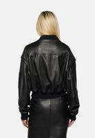 SIMONA CORSELLINI Giubbotto di pelle nero da donna A25CPGBS0101 V0003 SIMONA CORSELLINI 