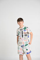 NIKE T-shirt a manica corta Essentials bianca da bambino 95D621 782 JORDAN 