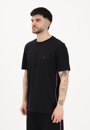 TOMMY HILFIGER T-shirt a manica corta nera da uomo con logo MW0MW42393 BDS TOMMY HILFIGER 