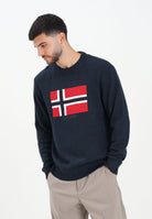 NAPAPIJRI Maglione girocollo Mura blu da uomo NP0A891U1761  NAPAPIJRI 