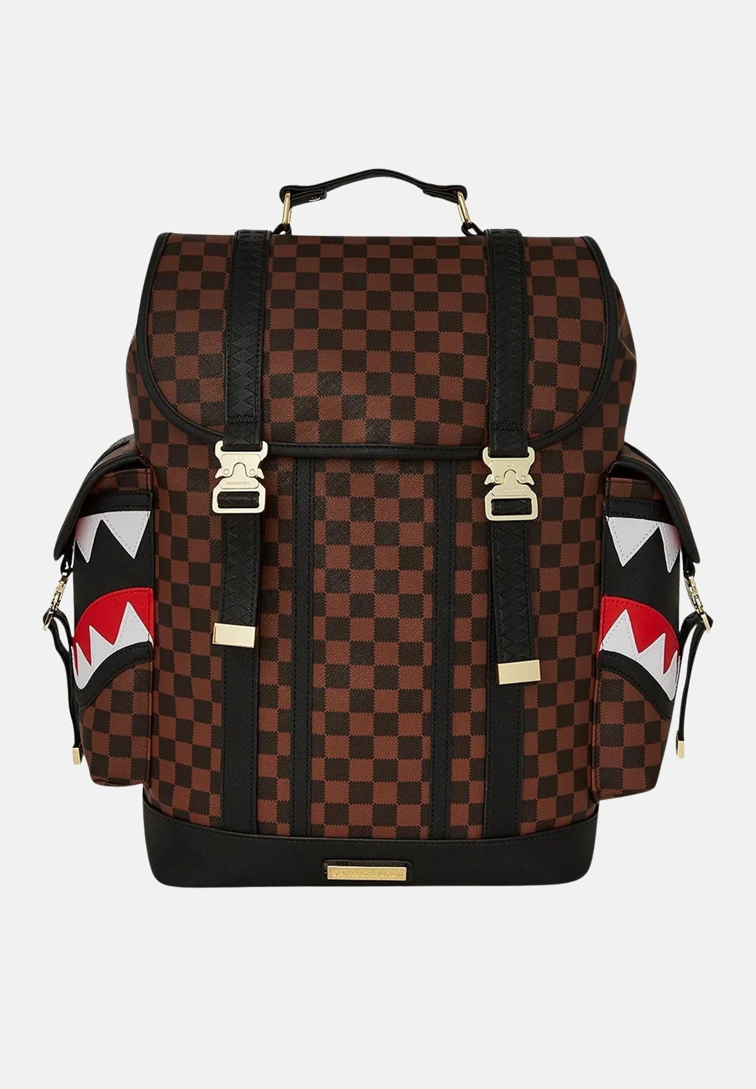 SPRAYGROUND Zaino Sawtooth Sharks In Paris Monte Carlo marrone per uomo e donna 910B7834NSZ  SPRAYGROUND 