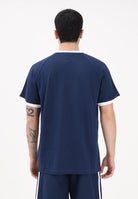 ADIDAS ORIGINALS T-shirt a manica corta 3 STRIPES blu da uomo KE3536 . ADIDAS ORIGINALS 