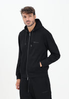 ARMANI EXCHANGE Felpa con zip nera da uomo rifinita da stampa logo XM001293AF20934 UC001 ARMANI EXCHANGE 