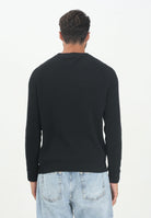 TOMMY JEANS Maglioncino girocollo nero da uomo con logo DM0DM21655BDS  TOMMY JEANS 