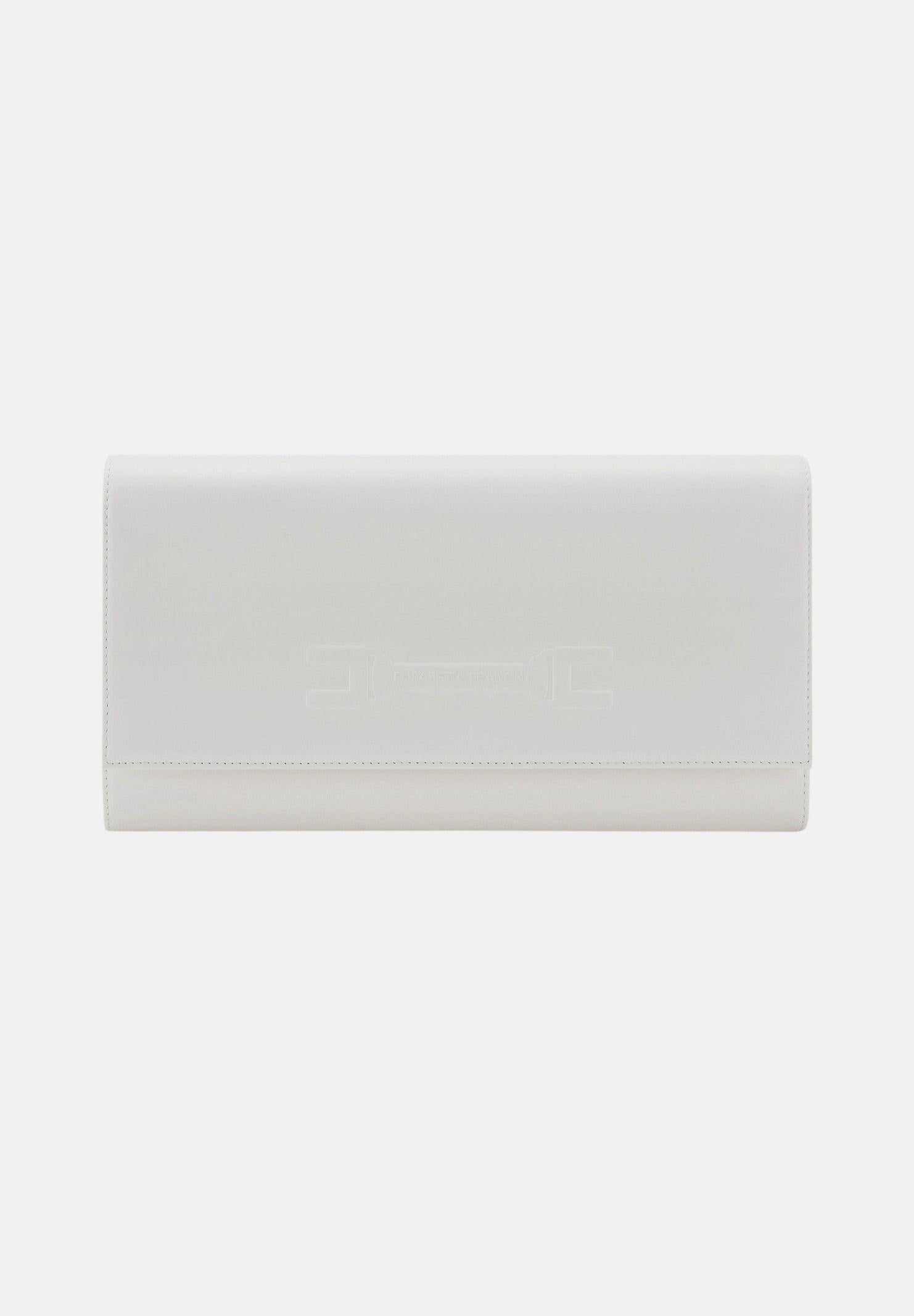 ELISABETTA FRANCHI Pochette avorio da donna realizzata in vera pelle BS99A61E2 360 ELISABETTA FRANCHI 