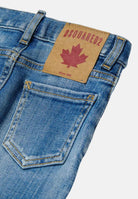DSQUARED2 Jeans slim in denim chiaro da neonato DQ01TCD0AFN DQ01 DSQUARED2 