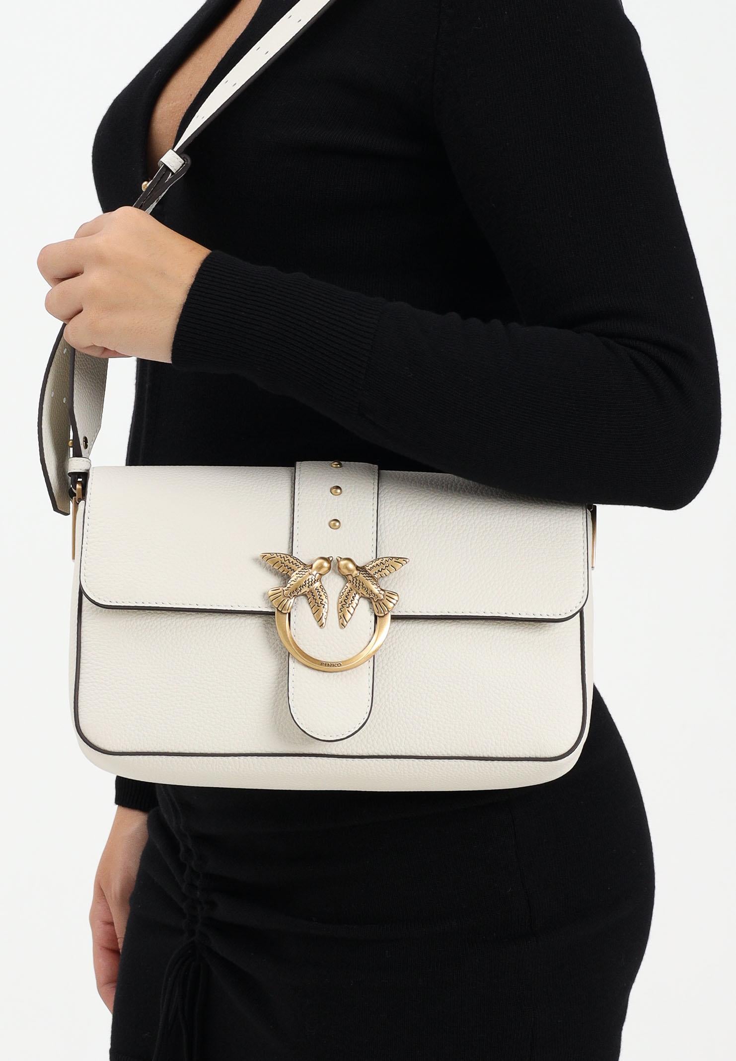 PINKO Borsa a tracolla Love Bag Slouchy panna da donna 104524A2OX Z14Q PINKO 