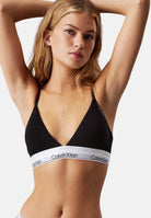 CALVIN KLEIN Bralette nera da donna con fascia logata LV00QF8508 UB1 CALVIN KLEIN 