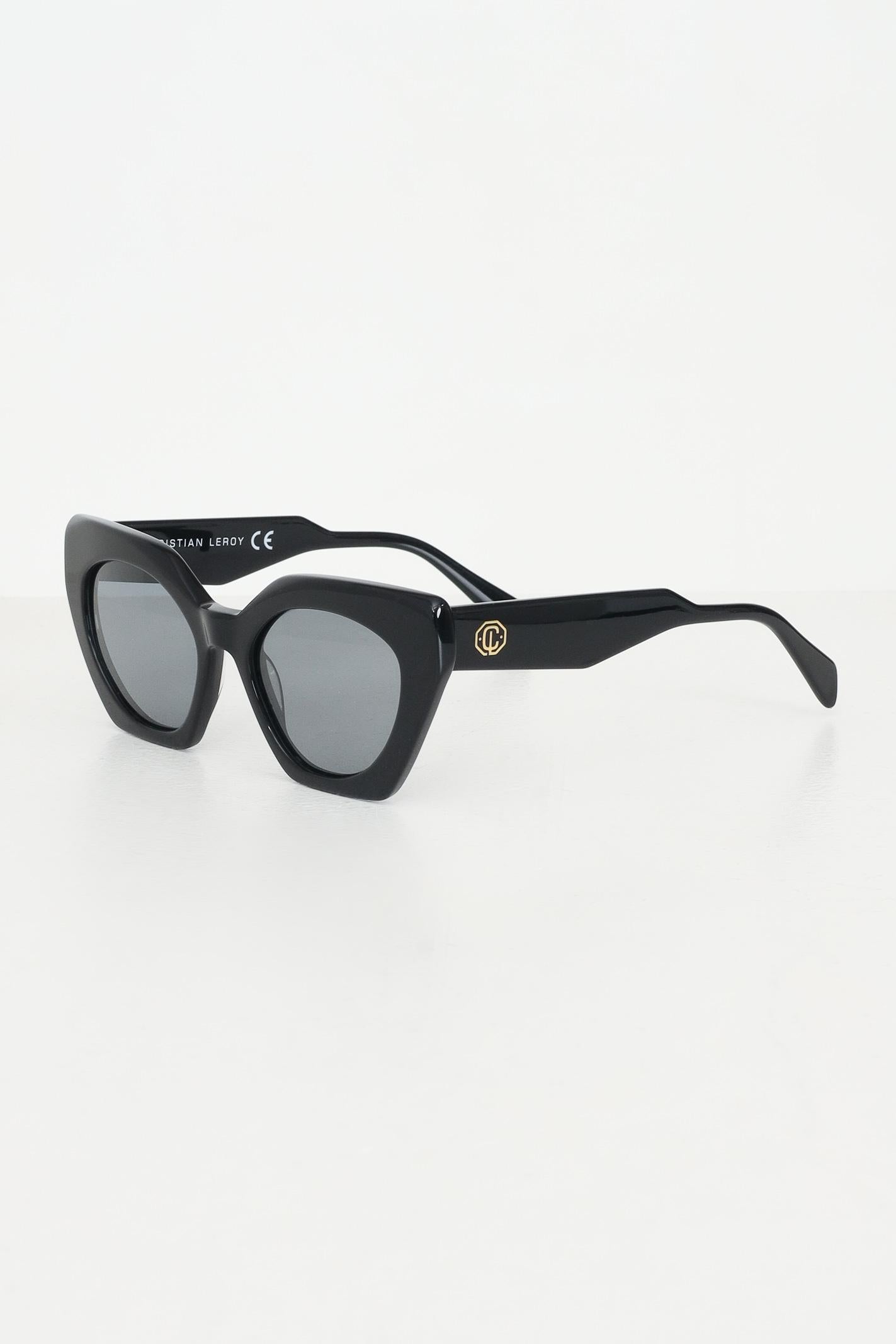 CRISTIAN LEROY Occhiali da sole neri da donna con montatura cat-eye 700233 01 CRISTIAN LEROY 