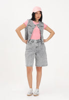 DIESEL Bermuda in denim grigio per donna, ragazzi e bambini J02345KXBR5 K02 DIESEL 