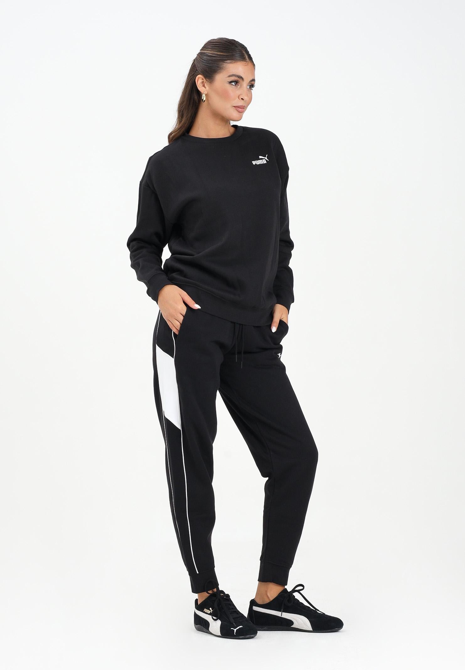 PUMA Pantalone sportivo Puma Fleece nero da donna 688124 01 PUMA 